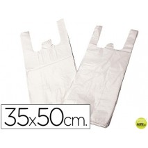 BOLSA PLASTICO CAMISETA 35X50 CM -PAQUETE 200