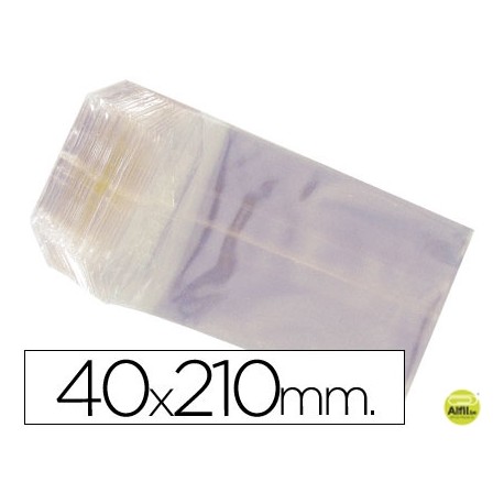 BOLSAS CELOFAN 40X210 MM -PAQUETE 100