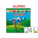 LAPICES DE COLORES ALPINO 758 C/ DE 24 COLORES -CAJA DE METAL