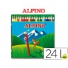LAPICES DE COLORES ALPINO 758 C/ DE 24 COLORES -CAJA DE METAL