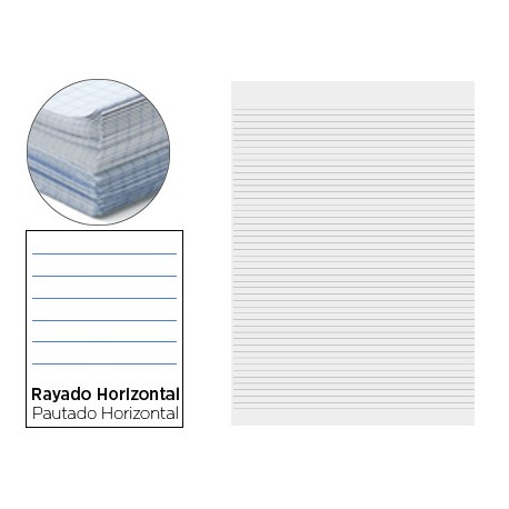 PAPEL FLORETE LIDERPAPEL HORIZONTAL 60G/M2 PAQUETE DE 250