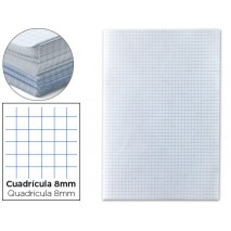PAPEL FLORETE LIDERPAPEL CUADRO 8MM 60G/M2 PAQUETE DE 250