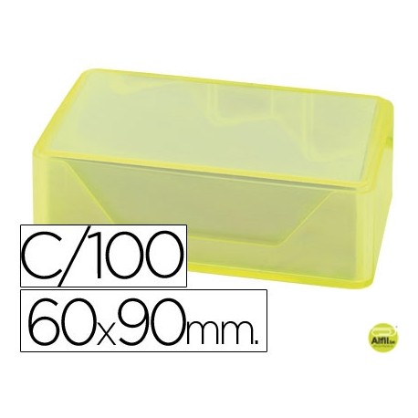 TARJETAS DE VISITAS LIDERPAPEL 90X60MM BLANCA 250G/M2 CAJA DE 100