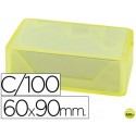 TARJETAS DE VISITAS LIDERPAPEL 90X60MM BLANCA 250G/M2 CAJA DE 100