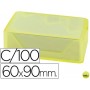 TARJETAS DE VISITAS LIDERPAPEL 90X60MM BLANCA 250G/M2 CAJA DE 100