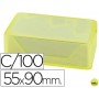 TARJETAS DE VISITAS LIDERPAPEL 90X55MM BLANCA 250G/M2 CAJA DE 100