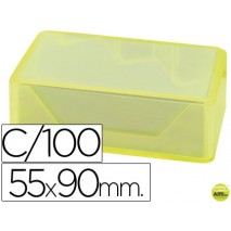 TARJETAS DE VISITAS LIDERPAPEL 90X55MM BLANCA 250G/M2 CAJA DE 100
