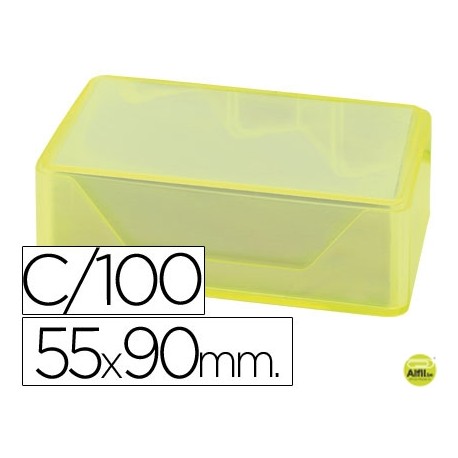 TARJETAS DE VISITAS LIDERPAPEL 90X55MM BLANCA 250G/M2 CAJA DE 100