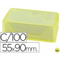 TARJETAS DE VISITAS LIDERPAPEL 90X55MM BLANCA 250G/M2 CAJA DE 100