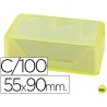 TARJETAS DE VISITAS LIDERPAPEL 90X55MM BLANCA 250G/M2 CAJA DE 100