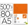 PAPEL LIDERPAPEL A5 80G/M2 PAQUETE DE 500 BLANCO
