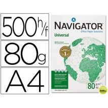 PAPEL FOTOCOPIADORA NAVIGATOR DIN A4 80 GRAMOS -PAQUETE DE 500 HOJAS