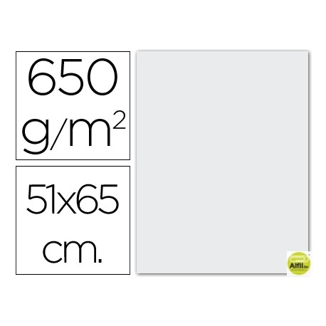 CARTULINA EXTRA 51X65 650 GRS.-BLANCA -UNIDAD