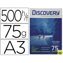 PAPEL FOTOCOPIADORA DISCOVERY DIN A3 75 GRS. PAPEL MULTIUSO INK-JET Y LASER-PAQUETE DE 500 HOJAS