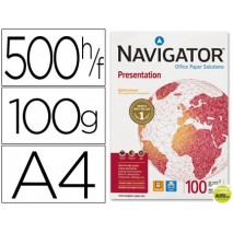 PAPEL FOTOCOPIADORA NAVIGATOR DIN A4 100 GRAMOS PAPEL MULTIUSO INK-JET Y LASER-PAQUETE DE 500 HOJAS