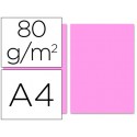 PAPEL COLOR LIDERPAPEL DIN-A4 80 GRAMOS ROSA PAQUETE DE 100 HOJAS