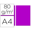 PAPEL COLOR LIDERPAPEL DIN-A4 80 GRAMOS FUCSIA PAQUETE DE 100 HOJAS