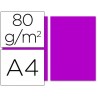 PAPEL COLOR LIDERPAPEL DIN-A4 80 GRAMOS FUCSIA PAQUETE DE 100 HOJAS