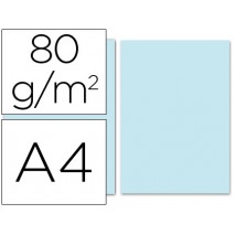 PAPEL COLOR LIDERPAPEL DIN-A4 80 GRAMOS CELESTE PAQUETE DE 100 HOJAS