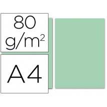 PAPEL COLOR LIDERPAPEL DIN-A4 80 GRAMOS VERDE PAQUETE DE 100 HOJAS