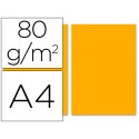 PAPEL COLOR LIDERPAPEL DIN-A4 80 GRAMOS NARANJA PAQUETE DE 100 HOJAS