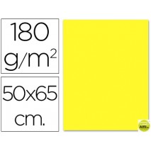 CARTULINA LIDERPAPEL 50X65 CM 180G/M2 AMARILLO