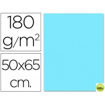 CARTULINA LIDERPAPEL 50X65 CM 180G/M2 CELESTE