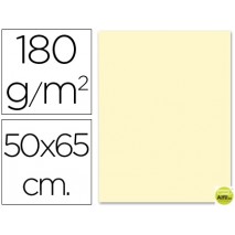 CARTULINA LIDERPAPEL 50X65 CM 180G/M2 CREMA