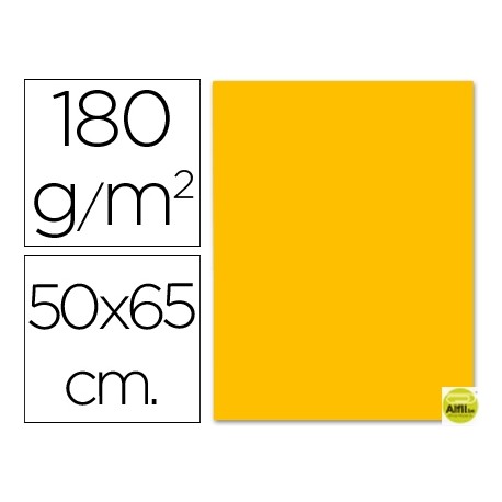 CARTULINA LIDERPAPEL 50X65 CM 180G/M2 NARANJA FUERTE