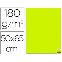 CARTULINA LIDERPAPEL 50X65CM VERDE PISTACHO 180 GR -UNIDAD