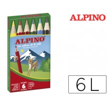LAPICES DE COLORES ALPINO 651 C/DE 6 COLORES CORTOS