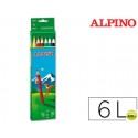 LAPICES DE COLORES ALPINO 653 C/ DE 6 COLORES LARGOS