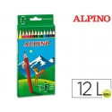 LAPICES DE COLORES ALPINO 654 C/ DE 12 COLORES LARGOS