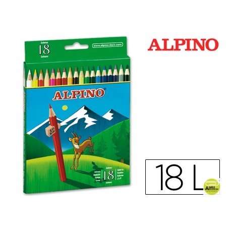 LAPICES DE COLORES ALPINO 656 C/ DE 18 COLORES LARGOS