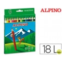 LAPICES DE COLORES ALPINO 656 C/ DE 18 COLORES LARGOS