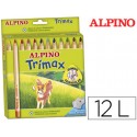 LAPICES DE COLORES ALPINO TRIMAX CAJA DE 12 COLORES