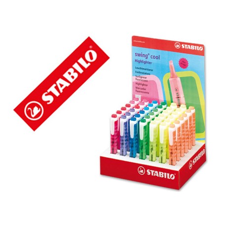 ROTULADOR STABILO FLUORESCENTESWING COOL -EXPOSITOR DE 42 UNIDADES