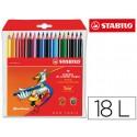 LAPICES DE COLORES STABILO TRIO CAJA DE 18 COLORES
