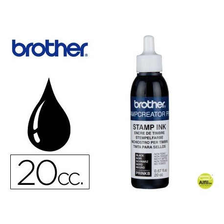 TINTA PARA REENTINTADO NEGRO 20 CC PARA SELLOS AUTOMATICOS BROTHER