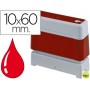 SELLO AUTOMATICO BROTHER 10 MM X 60 MM ROJO