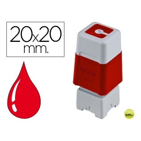 SELLO AUTOMATICO BROTHER 20 MM X 20 MM ROJO
