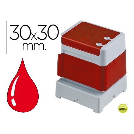 SELLO AUTOMATICO BROTHER 30 MM X 30 MM ROJO