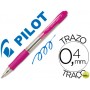 BOLIGRAFO PILOT SUPER GRIP ROSA -RETRACTIL -SUJECION DE CAUCHO -TINTA BASE DE ACEITE