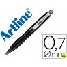 PORTAMINAS ARTLINE RETRACTIL SUJECION DE CAUCHO TRANSLUCIDO 0.7 MM -CUERPO NEGRO