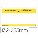 SOBRE AUTOADHESIVO Q-CONNECT PORTADOCUMENTOS MULTILINGUE 232X130 MM VENTANA TOTALMENTE TRANSPARENTE
