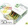 CLIPS COLORES Q-CONNECT -50 MM -CAJA DE 30 UNIDADES COLORES SURTIDOS
