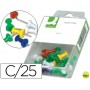 SEÑALIZADOR DE PLANOS Q-CONNECT -CAJA DE 25 UNIDADESCOLORES SURTIDOS