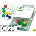 SEÑALIZADOR DE PLANOS Q-CONNECT -CAJA DE 25 UNIDADESCOLORES SURTIDOS