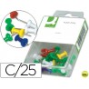 SEÑALIZADOR DE PLANOS Q-CONNECT -CAJA DE 25 UNIDADESCOLORES SURTIDOS