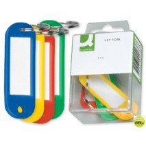 LLAVERO PORTAETIQUETAS Q-CONNECT -CAJA DE 6 UNIDADES -COLORES SURTIDOS